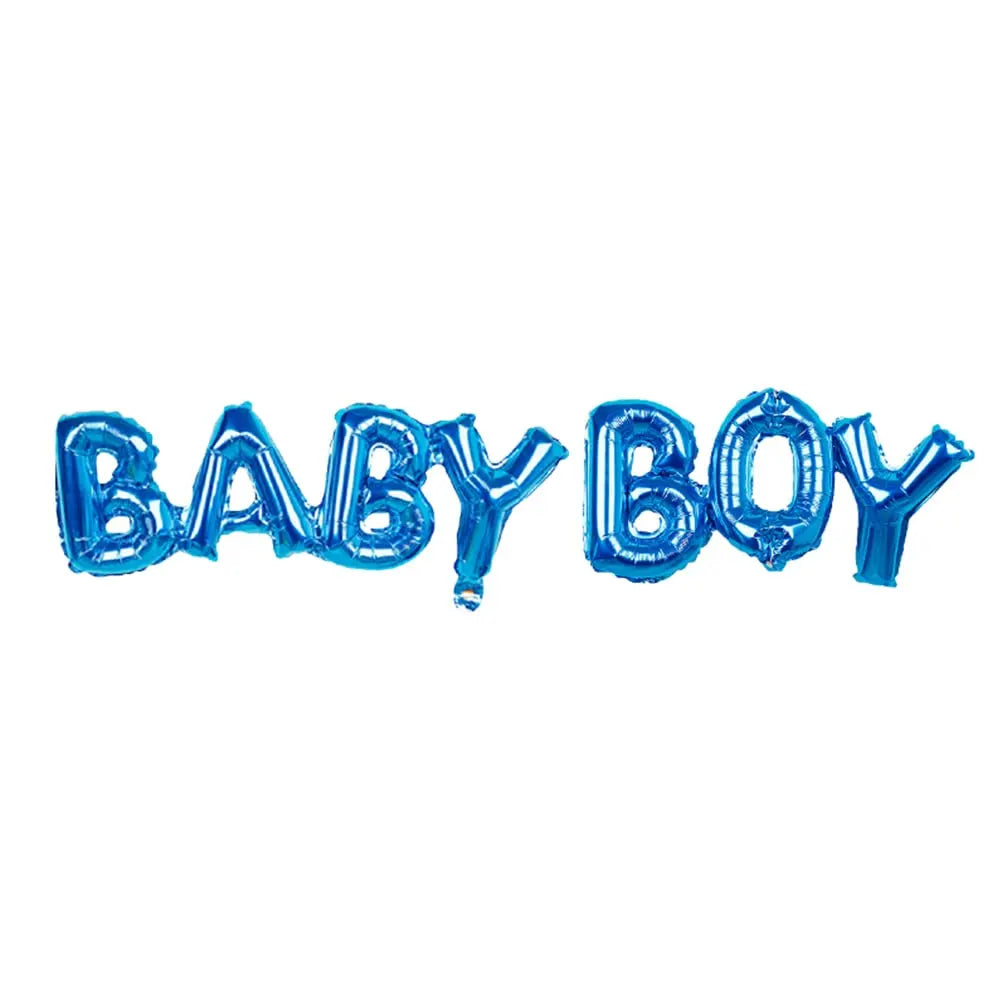 Duo de lettres gonflables « Baby Boy » bleu ciel
