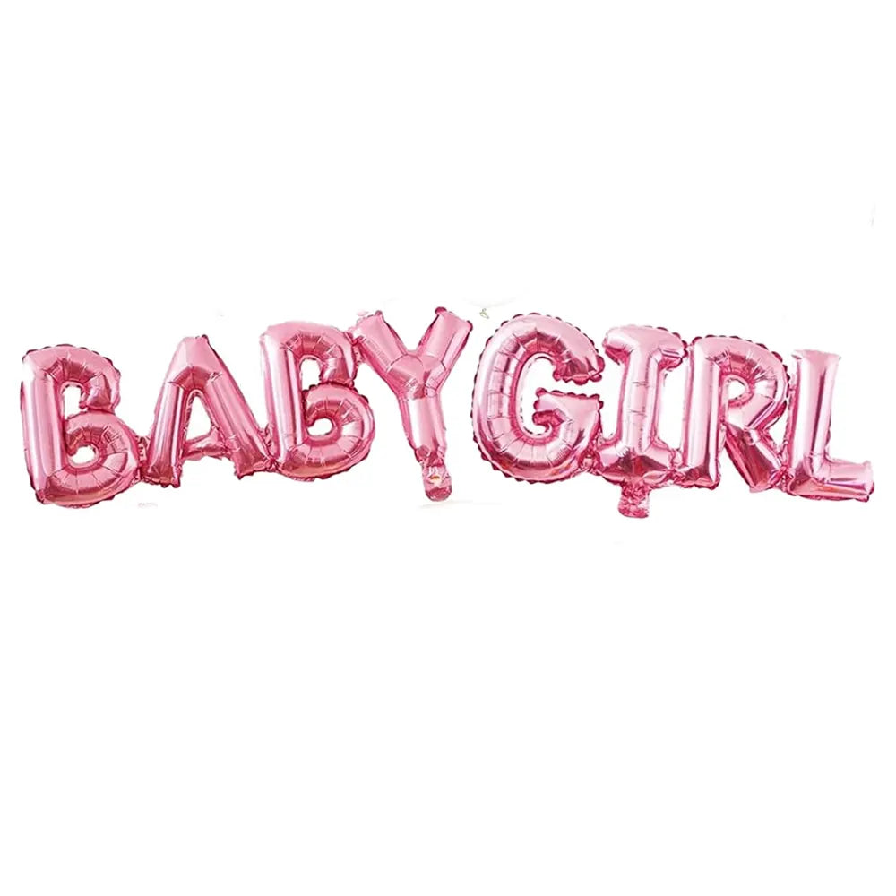 Bannière rose Baby Girl pour fête de naissance