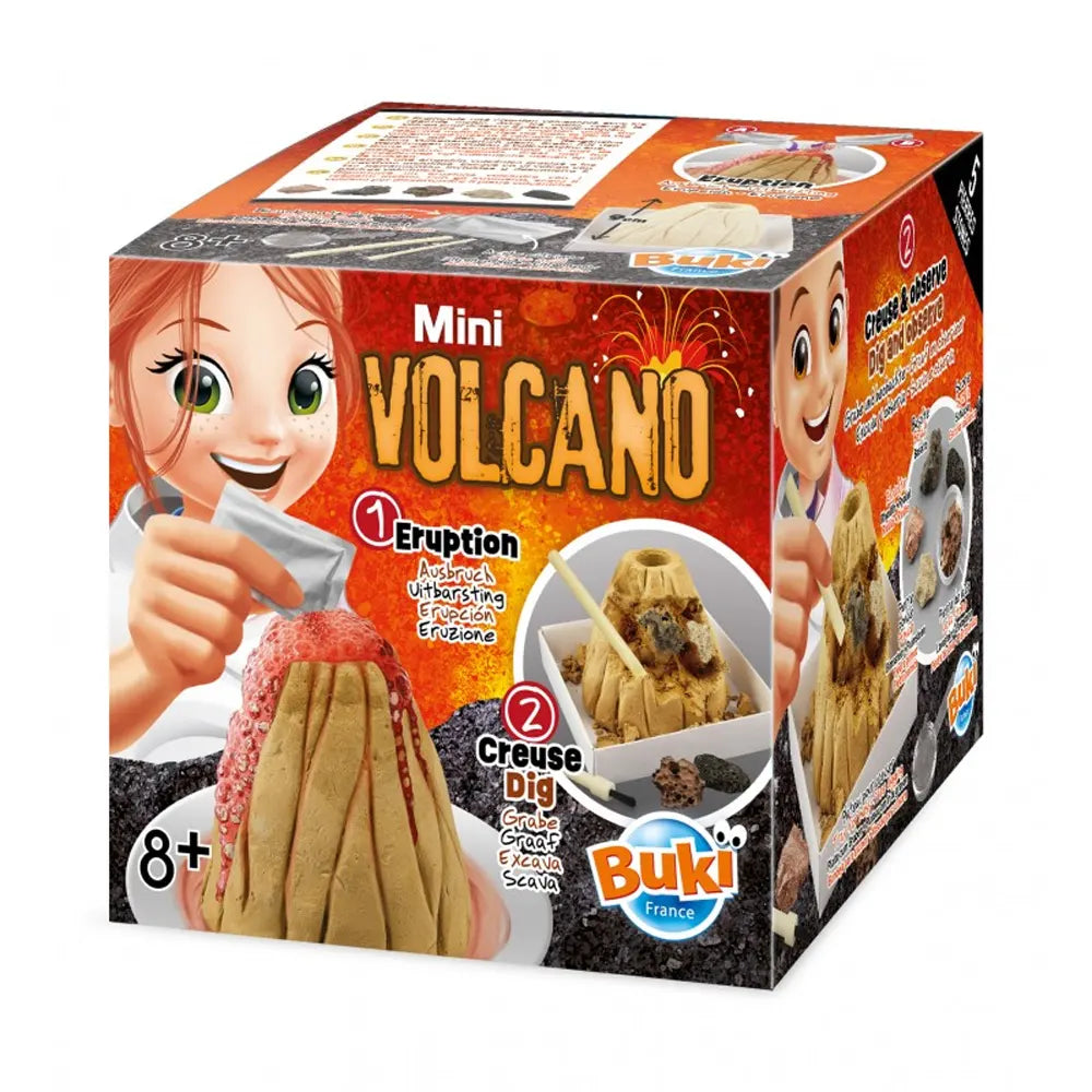 Mini volcan : éruption à reproduire et roches à déterrer dès 8 ans