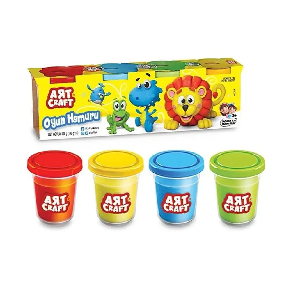 Pâte à modeler : quatre pots colorés, dès 3 ans
