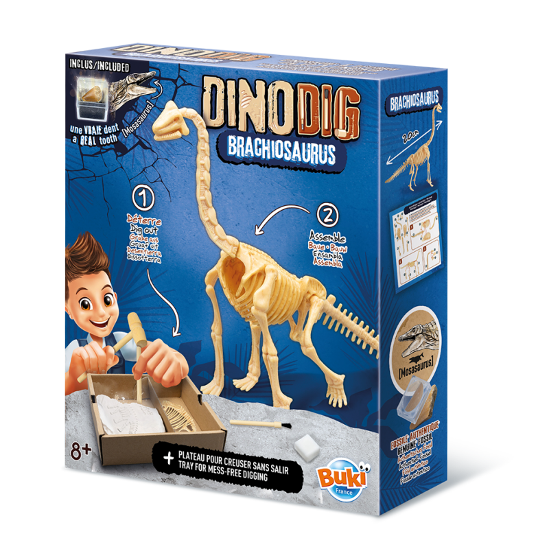 Kit Fouille Dinosaure Brachiosaurus Buki 8+