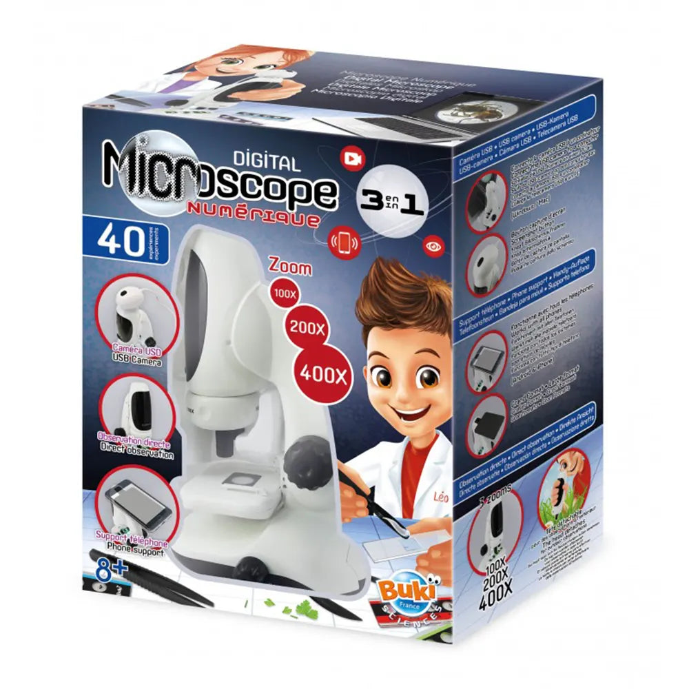 Microscope vidéo Buki, trois modes d’observation dès 8 ans