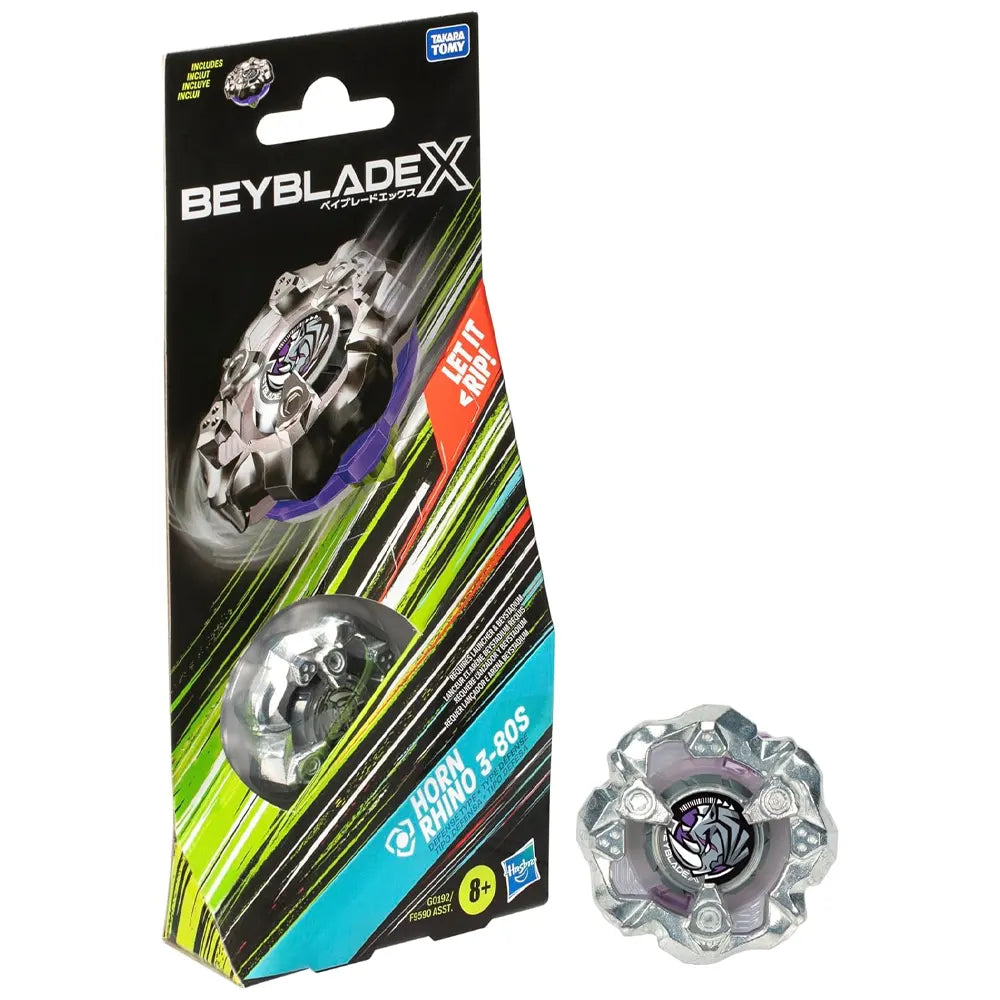 Toupie Rhino 3-80S grise pour Beyblade X