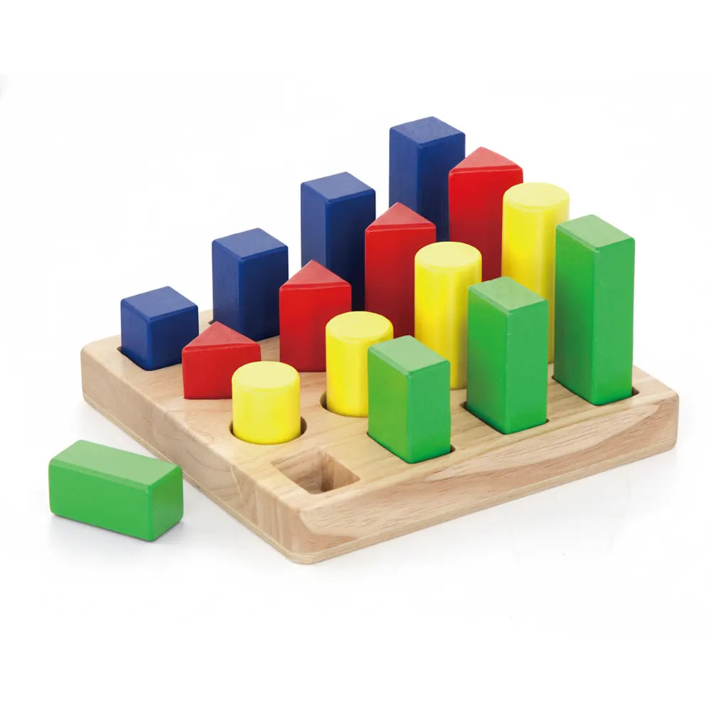 Jeu Logique Formes Géométriques Bois Coloré Viga Toys 3 Ans+