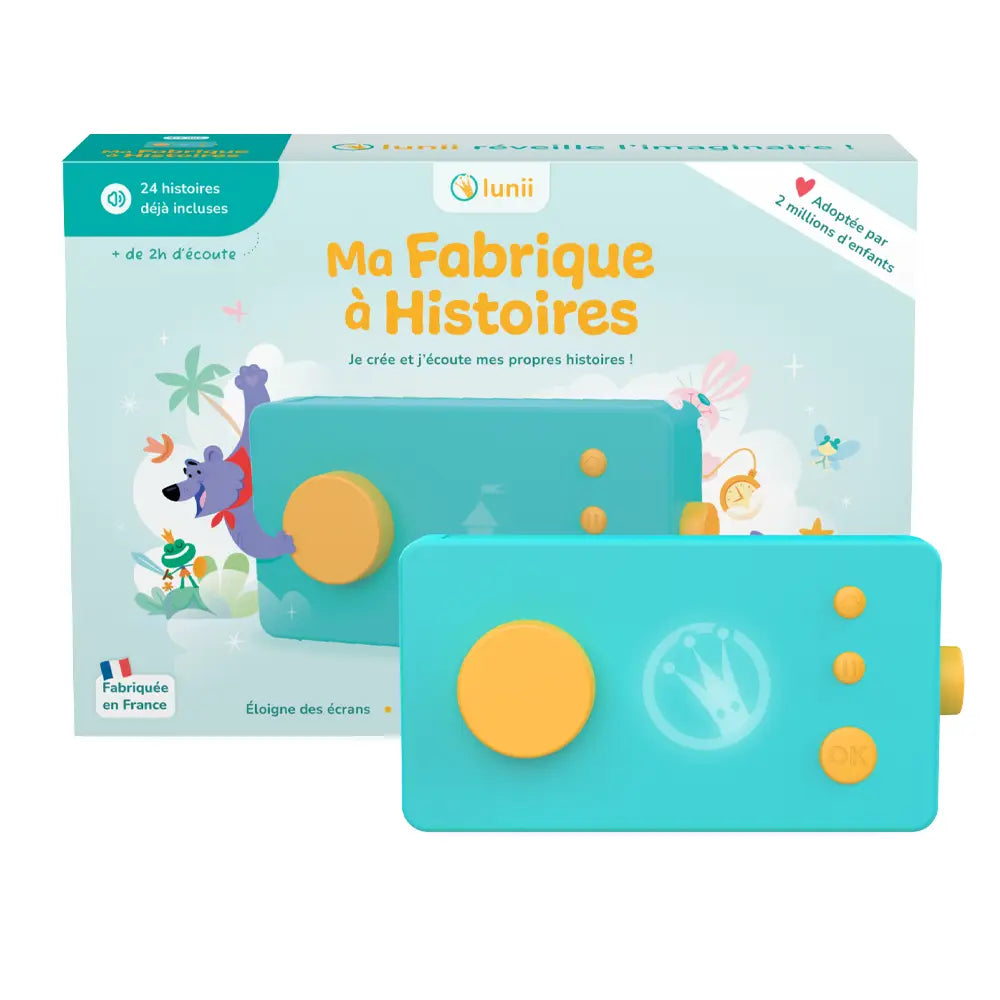 Conteuse audio verte pour créer ses histoires dès 3 ans
