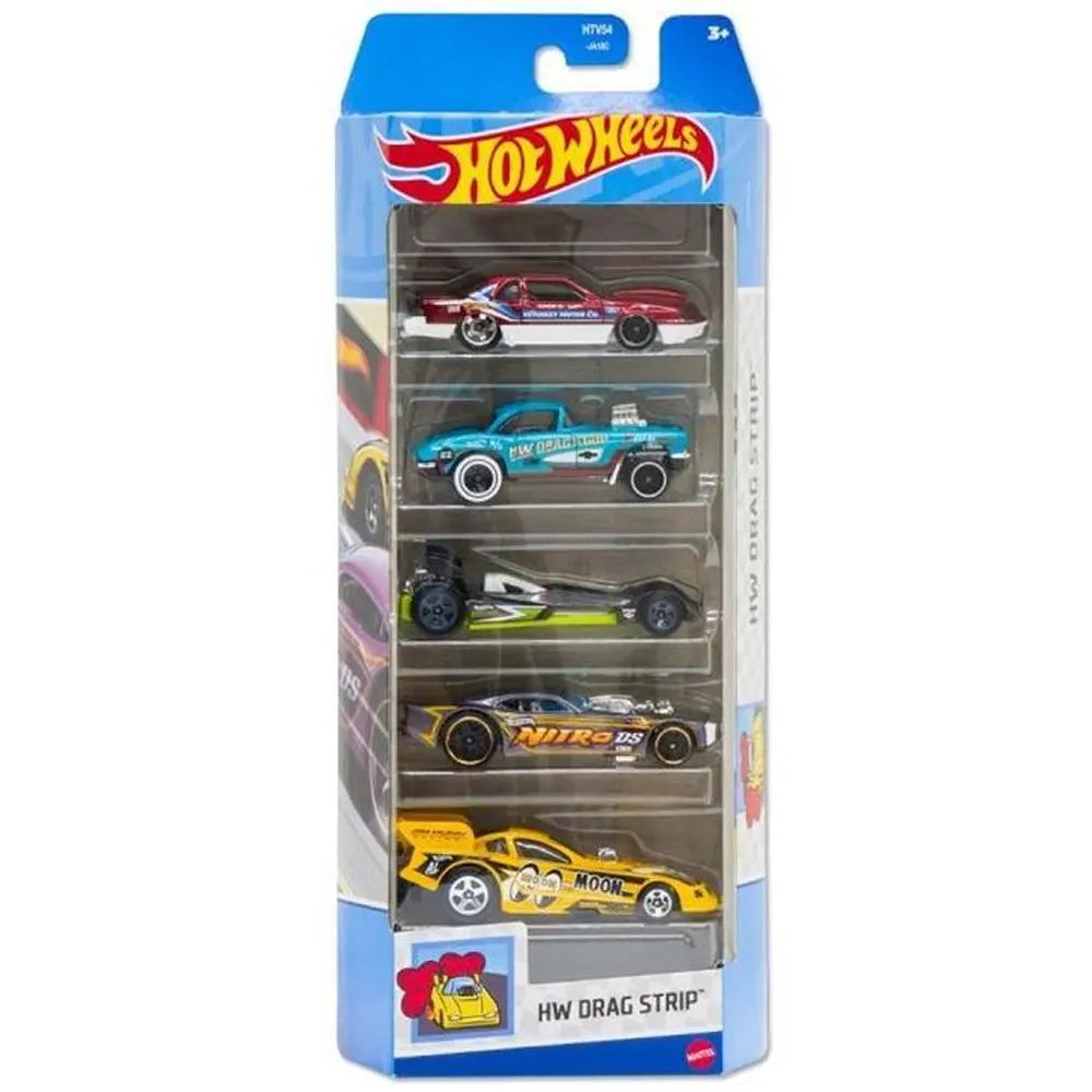 Coffret de cinq voitures Hot Wheels HW Drag Strip