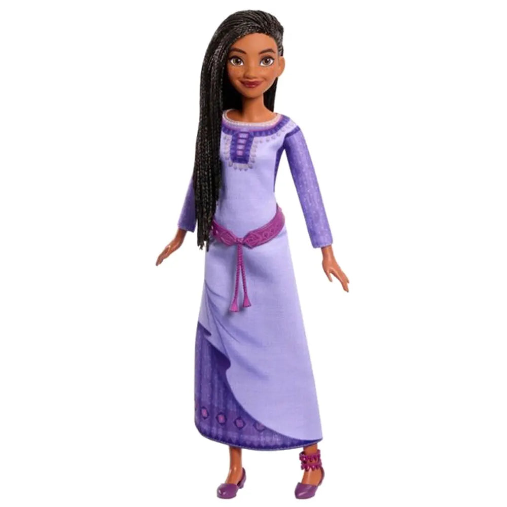 Poupée Asha 29 cm Robe Violette Pailletée 3 ans+