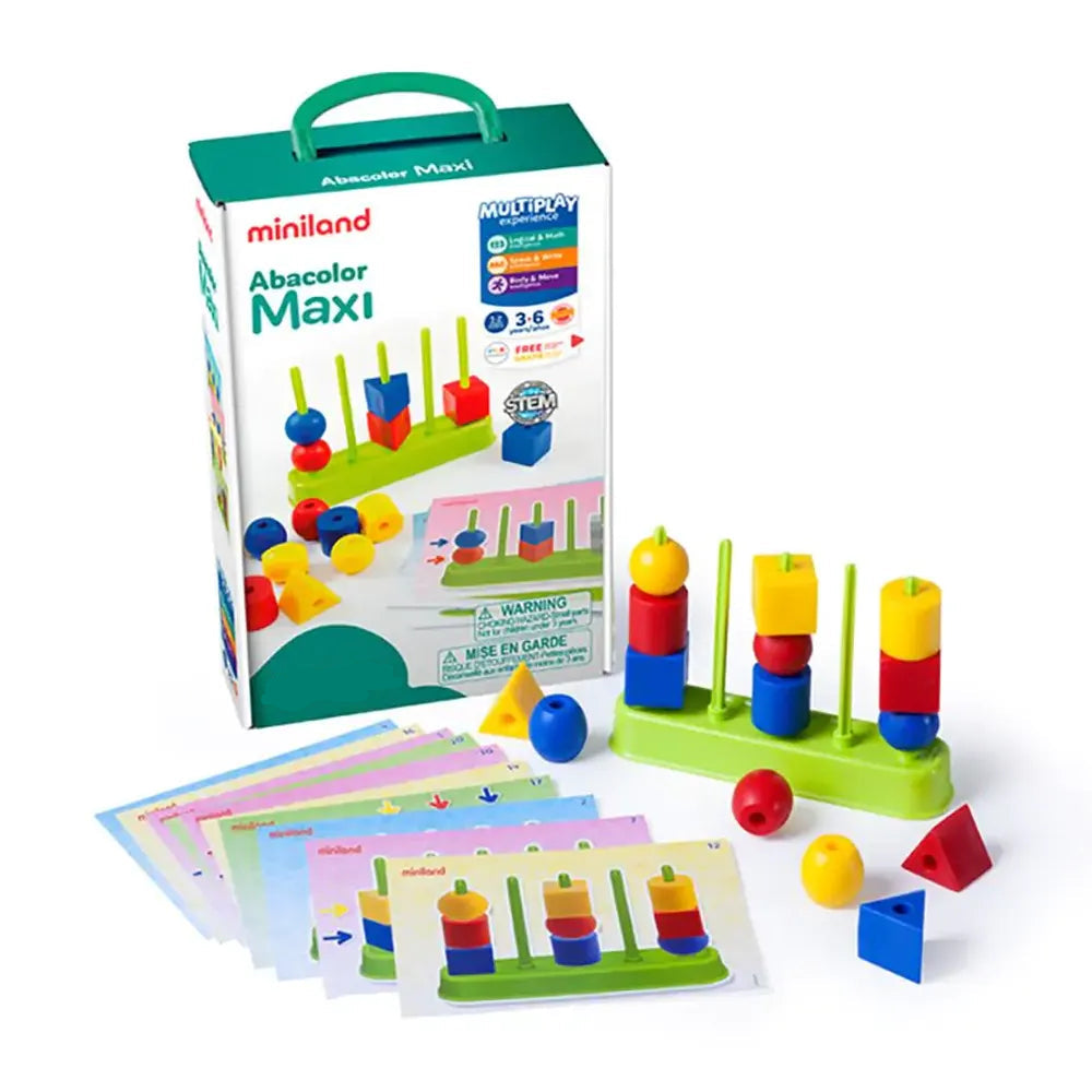 Boulier éducatif formes et couleurs, 15 pièces, 3+
