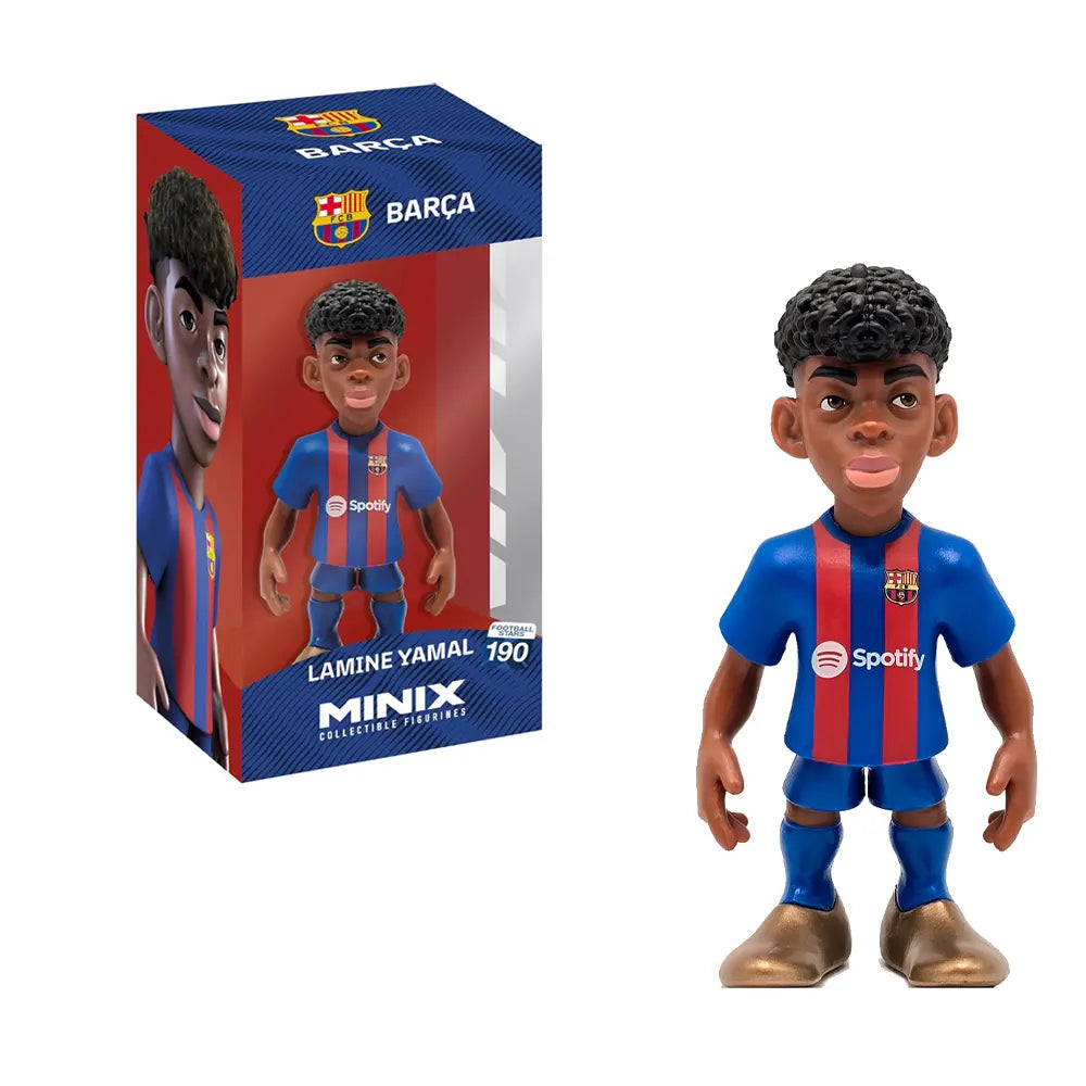 Lamine Yamal en figurine Minix, tenue du Barça 12 cm