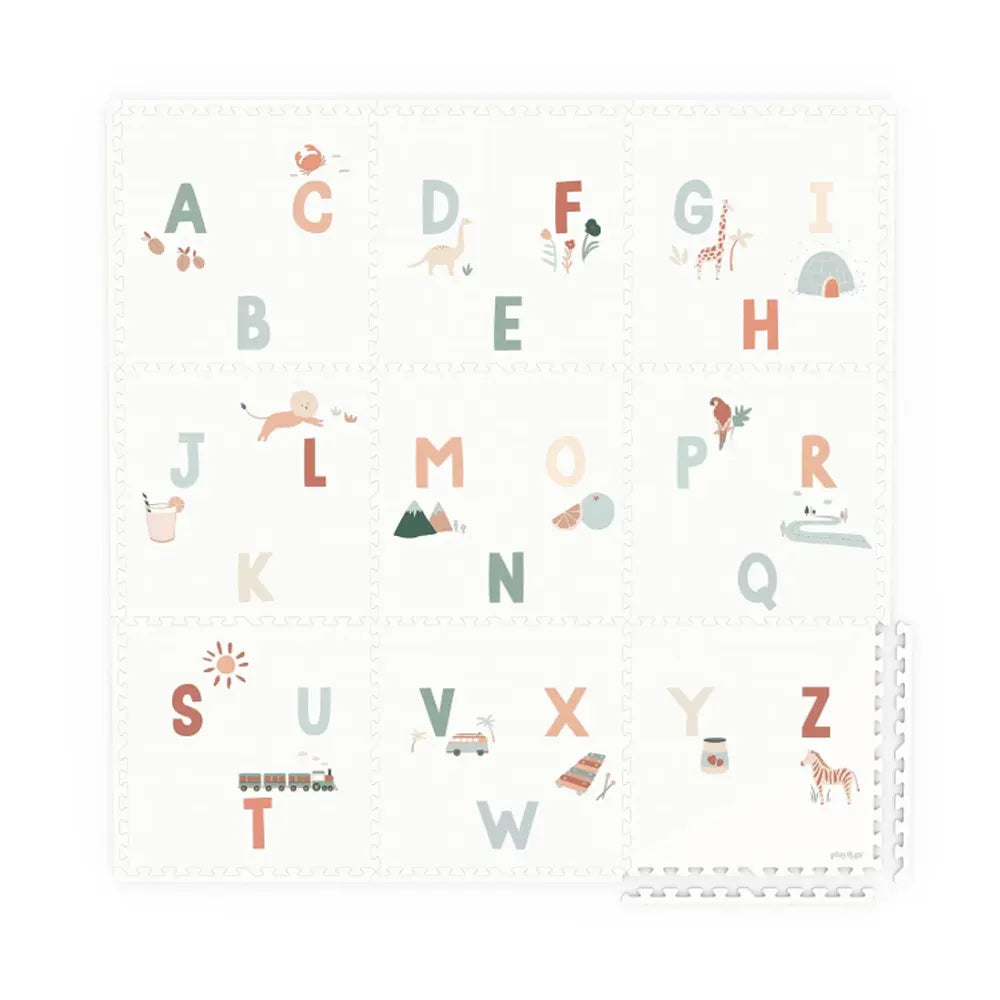 Tapis puzzle réversible Alphabet et terrazzo EEVAA