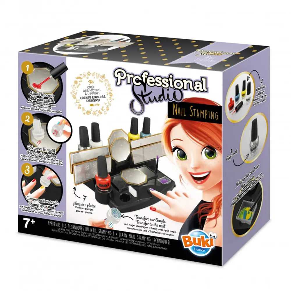 Studio créatif de nail art à motifs Buki 7+
