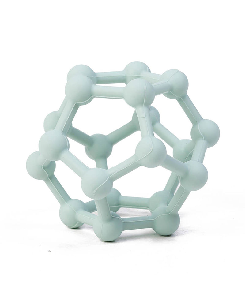 Balle ajourée en silicone vert pour bébé dès la naissance