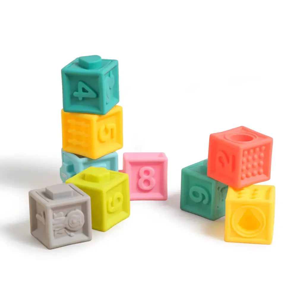 Jeu de Cubes à Emboîter Colorés dès 12 Mois
