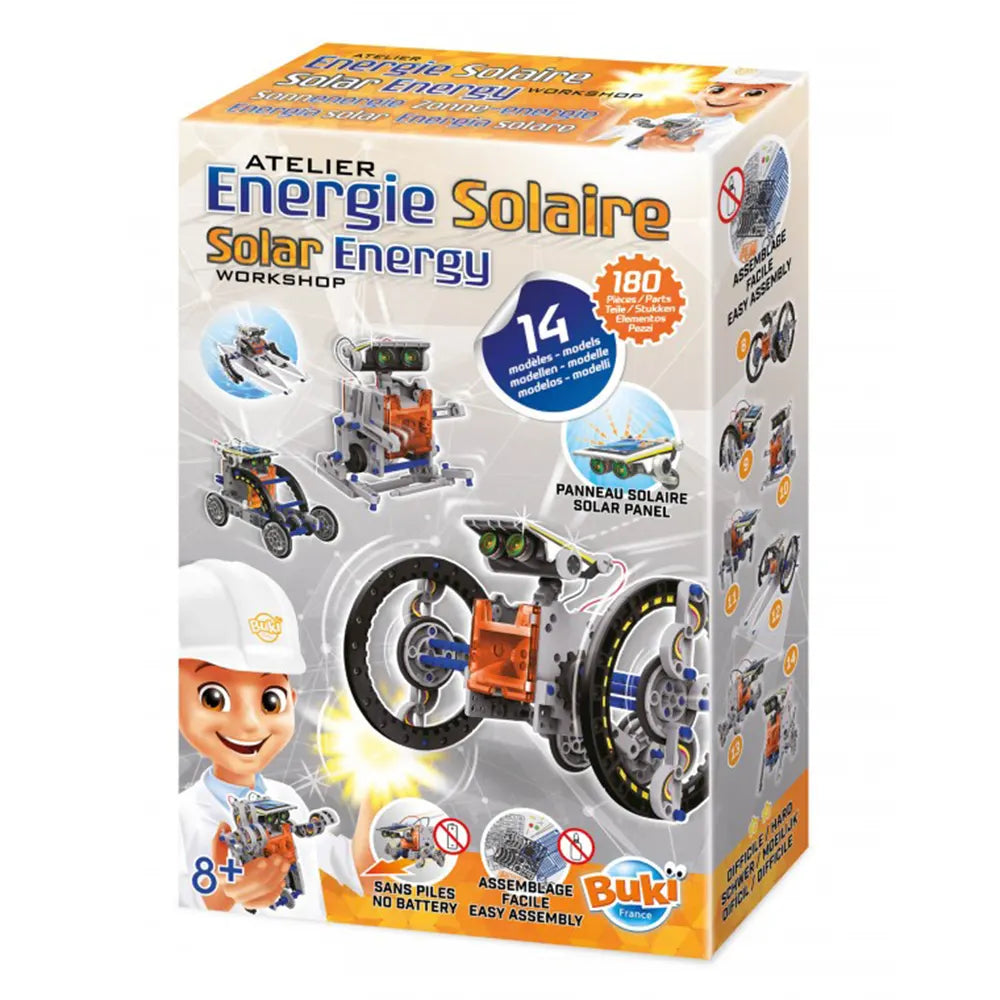 Atelier de véhicules solaires à assembler, 14 modèles – Buki 8+