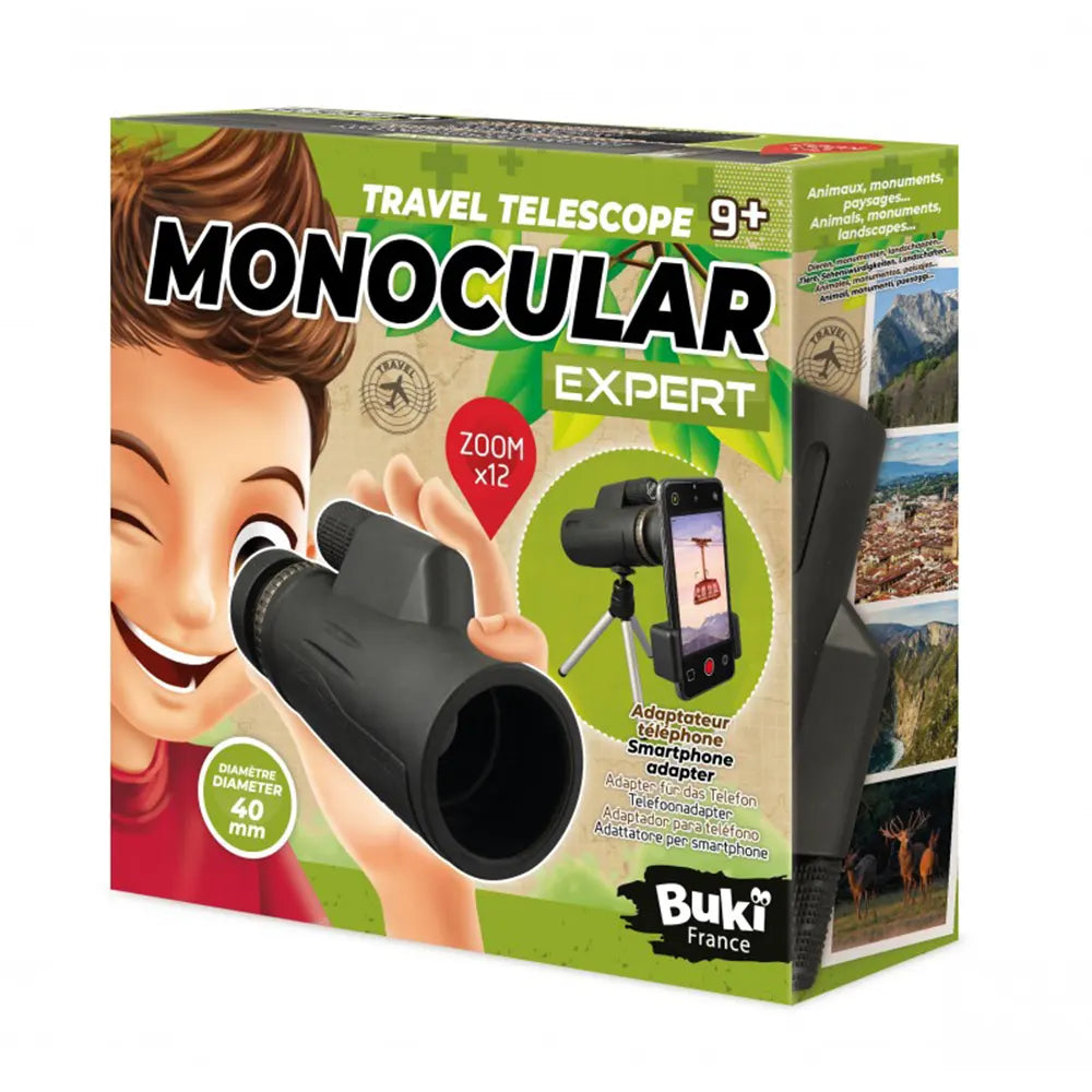 Monoculaire d’observation 12x avec adaptateur smartphone