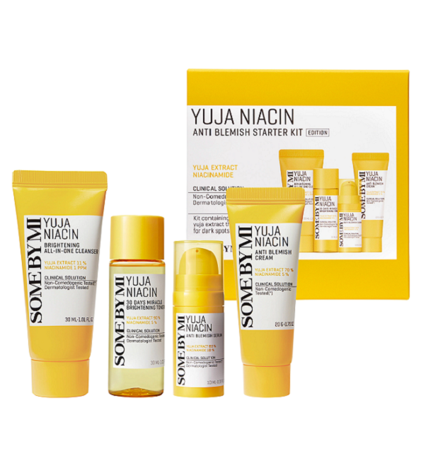Coffret visage Yuja Niacin, routine en 4 soins