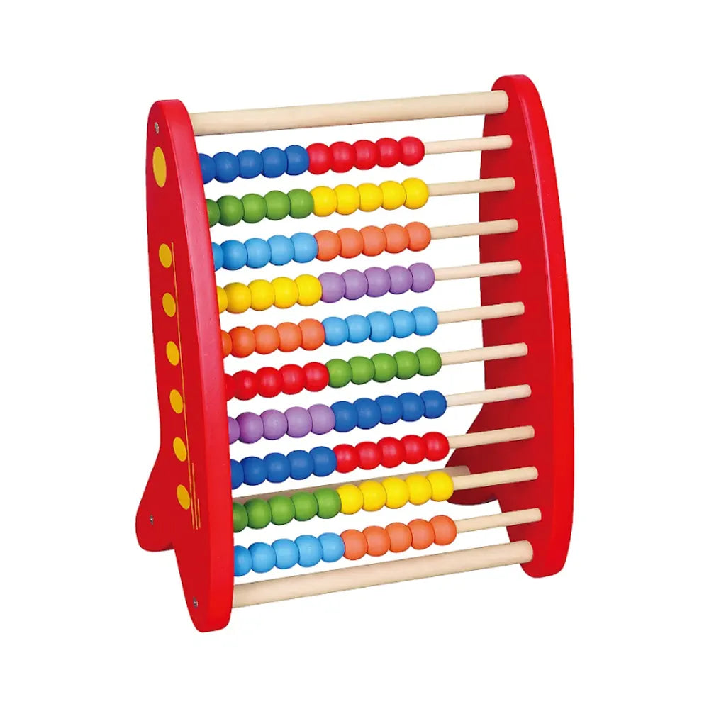 Boulier Bois 10 Rangées Perles Colorées Viga Toys 3 Ans+