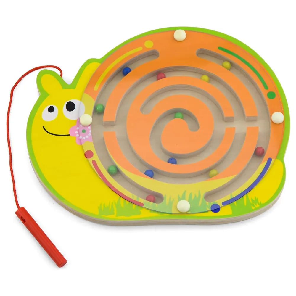Labyrinthe Magnétique Escargot en Bois Viga Toys 18M+