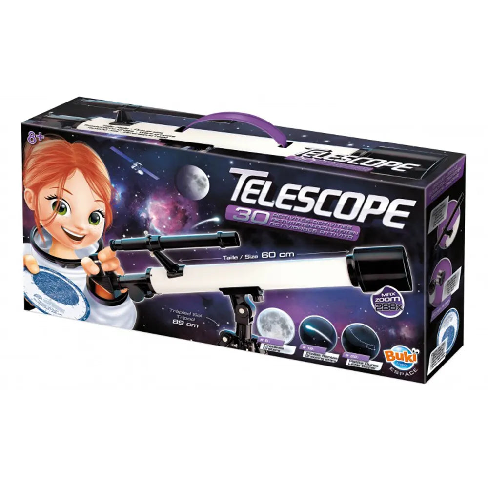 Kit d’exploration du ciel avec télescope et 30 activités, dès 8 ans
