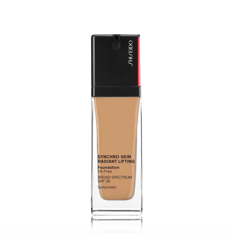 Fond de teint Shiseido Synchro Skin, teinte 350, couvrance modulable SPF 30
