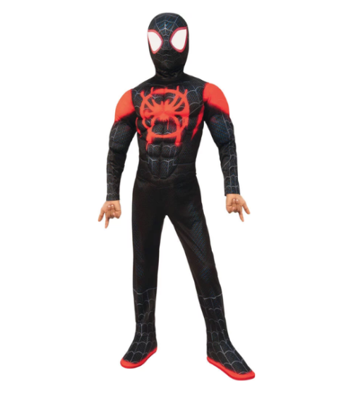 Costume Spider-Verse noir à araignée rouge, 7-8 ans