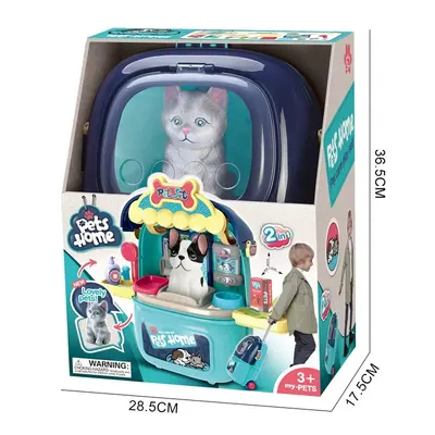 Jeu vétérinaire et toilettage pour animaux avec peluche, dès 3 ans