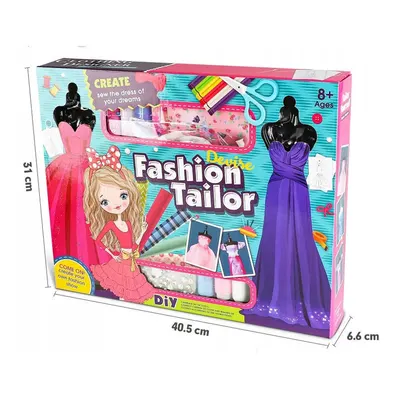 Coffret de stylisme avec mannequins et tissus, dès 8 ans