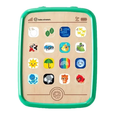 Tablette tactile en bois Baby Einstein, découvertes multilingues 6M+