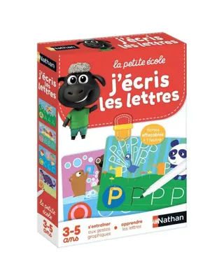 Mes premières lettres : coffret d’écriture effaçable dès 3 ans