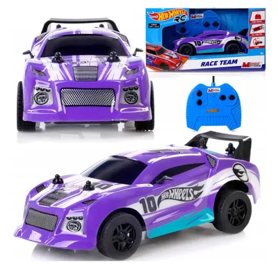 Hot Wheels RC mauve : bolide de course et télécommande