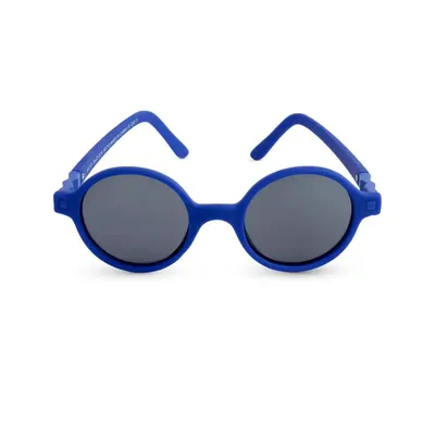 Lunettes rondes junior bleu électrique, flexibles, 6–9 ans