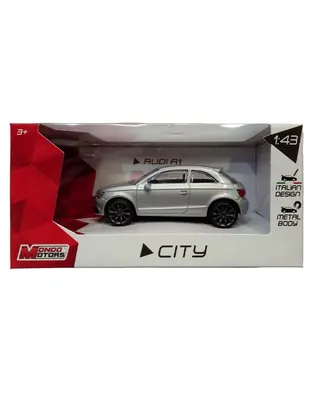 Audi A1 City grise, voiture miniature à l’échelle 1:43