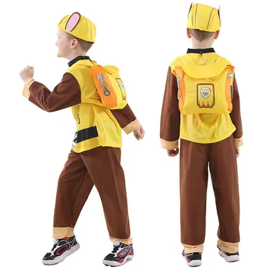 Costume enfant Rubble avec chapeau et sac à dos