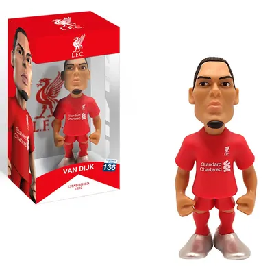 Virgil van Dijk, figurine Minix en tenue rouge de Liverpool, 12 cm
