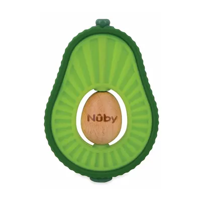 Anneau avocat en silicone et bois dès 6 mois