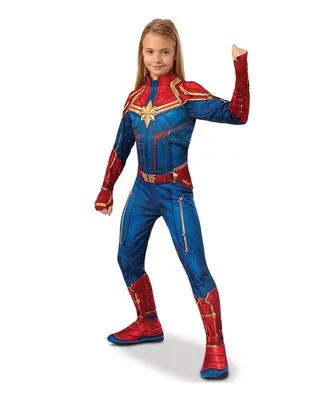 Tenue Captain America enfant avec ceinture et couvre-bottes, 7-8 ans
