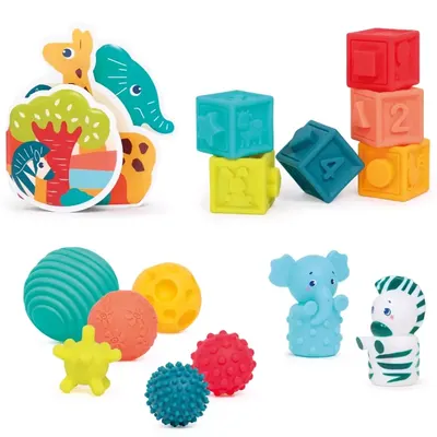 Coffret Éveil Jungle Ludi 15 Jouets Sensoriels 10M+