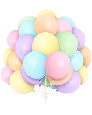 Bouquet de fête aux teintes pastel, 100 ballons