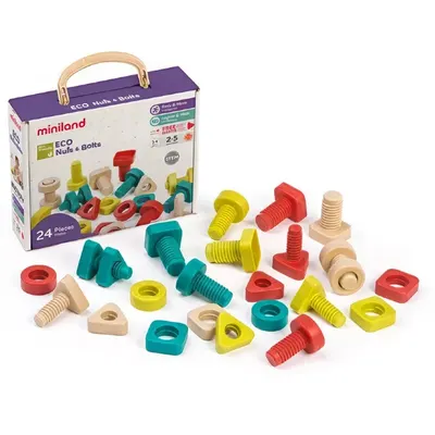 Atelier des formes à visser, 24 pièces dès 2 ans