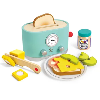 Grille-pain turquoise et accessoires de petit-déjeuner, 2–8 ans