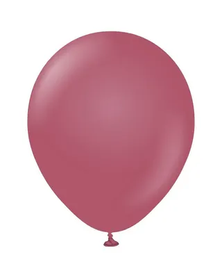 50 ballons ronds couleur framboise