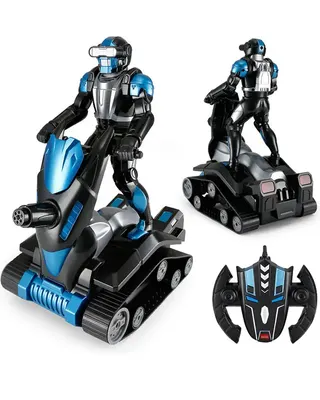 Robot Rastar à chenilles noir et bleu avec commande