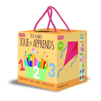 Premiers apprentissages en tour, 10 cubes et livre dès 18 mois
