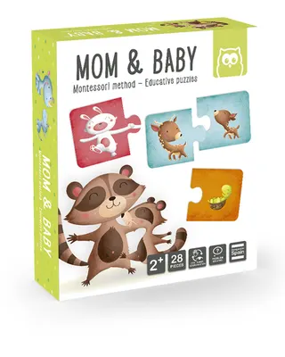 Puzzle Éducatif Maman Bébé Montessori 28 Pièces 2 Ans+