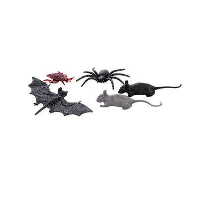 Figurines d’animaux sombres pour Halloween, lot de 5