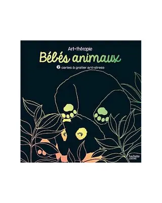 Six animaux à révéler : coffret créatif de cartes à gratter