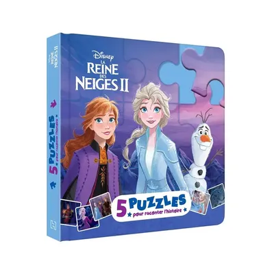 L’aventure d’Arendelle : livre et 5 puzzles de 9 pièces