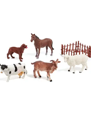 Figurines Ferme Plastique Molto 6 Animaux 3 Ans+