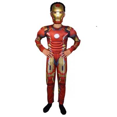 Tenue Iron Man enfant avec masque et combinaison intégrale