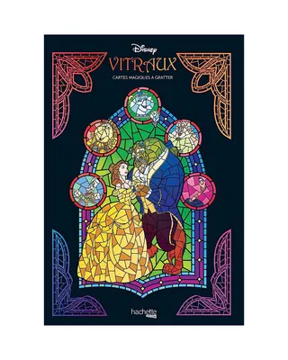 Album créatif Vitraux à gratter – 12 cartes et stylet